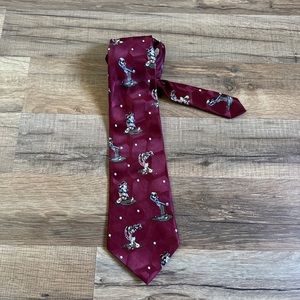 mickey unlimited mickey mouse & gang golf golfing tie necktie cartoon character